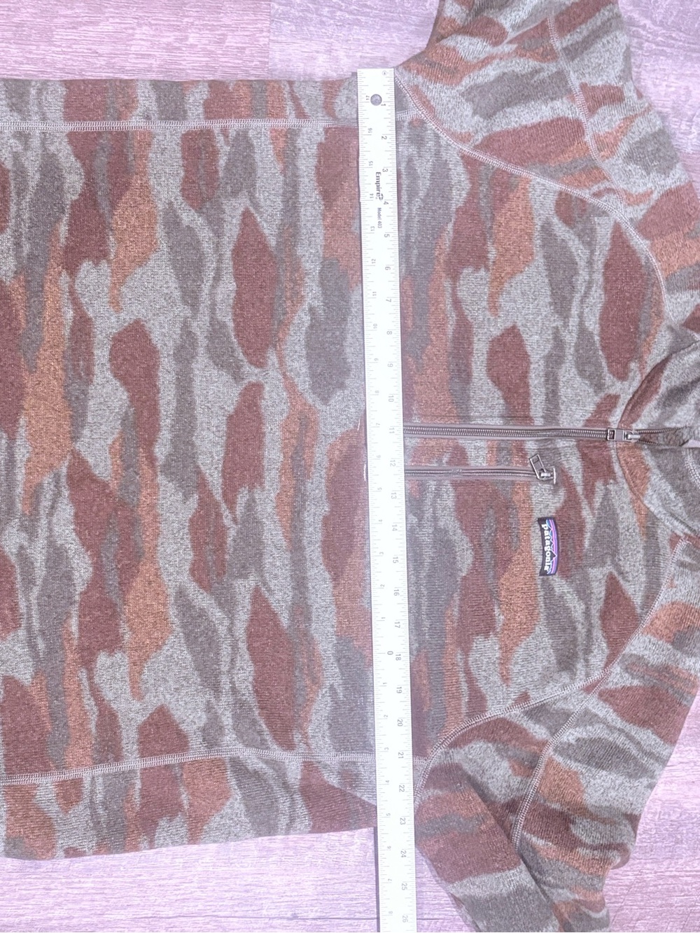 Patagonia Men’s Camouflage Synchilla 1/4-Zip Fleece - Picture 9 of 10